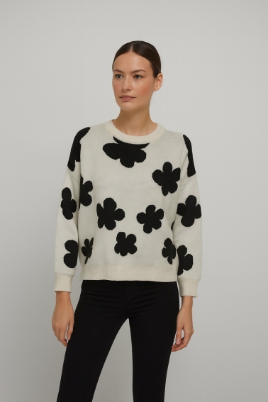 jersey crudo flores negras