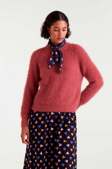 jersey textura pelo melocotón