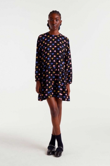 vestido corto estampado potpourri