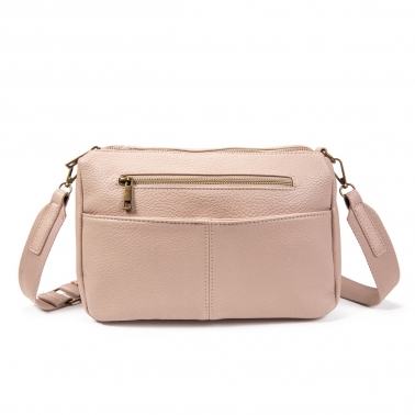 Bandolera doble bolsillo crudo