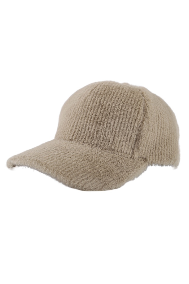 gorra pelo beige y negro