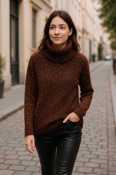 jersey cuello vuelto varios colores