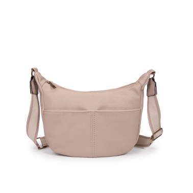 Bandolera tira nylon beige