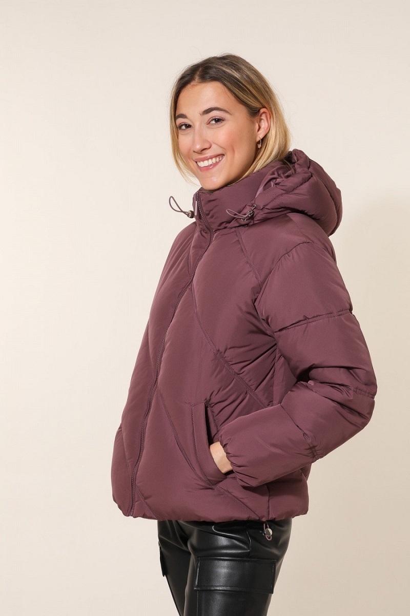 Cazadora acolchada purple