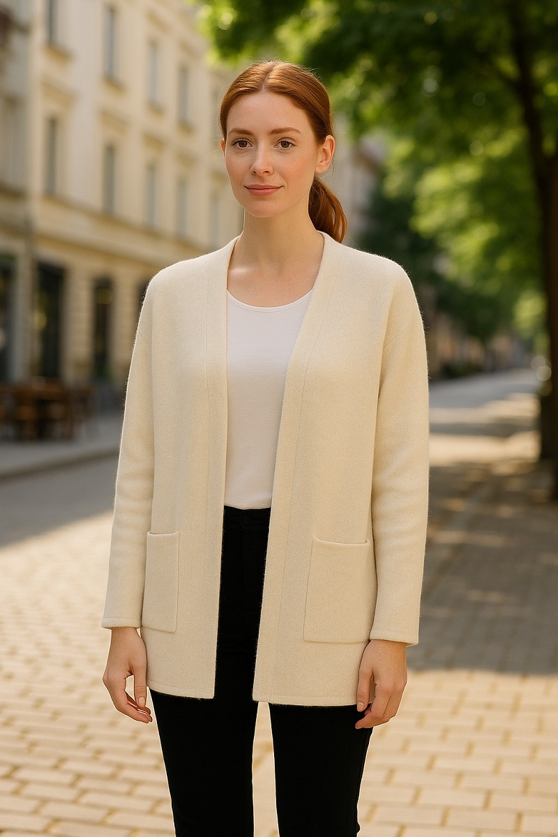 Chaqueta de punto con bolsillos varios colores