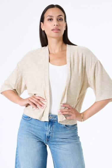 Chaqueta de punto ECOVERO beige