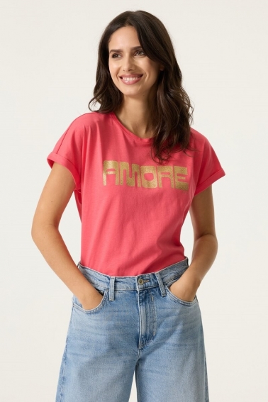 Camiseta amore rosa