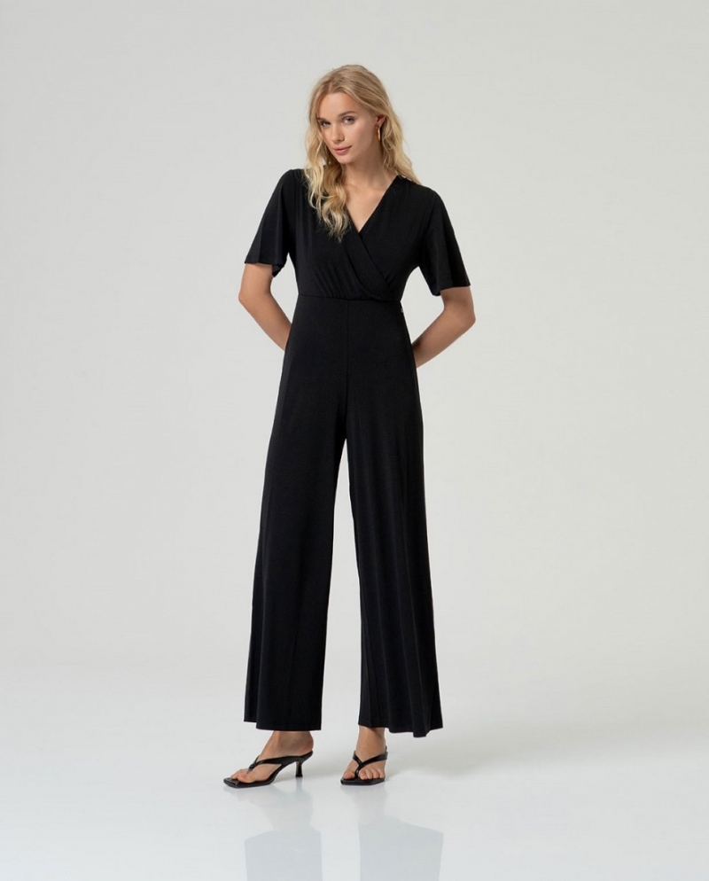 Mono con escote cruzado hiro negro