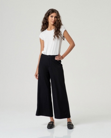 Pantalon crop Basy negro
