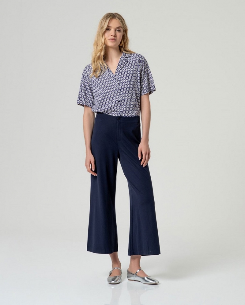 Pantalón crop Basy marino