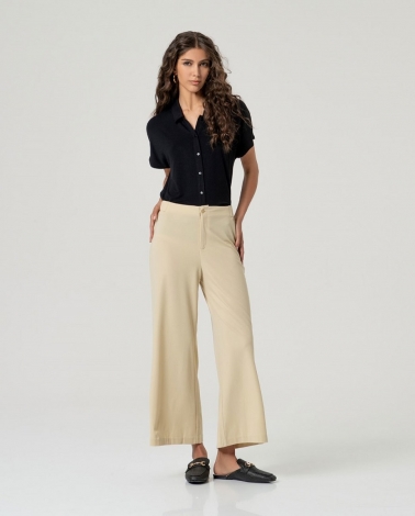 Pantalón crop Basy crudo