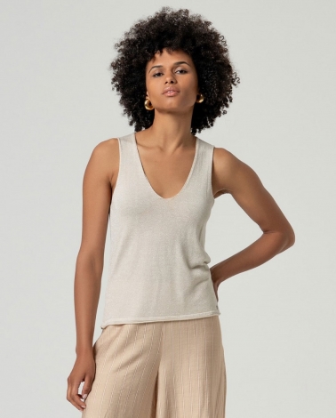 Top tirante ancho Balu crudo