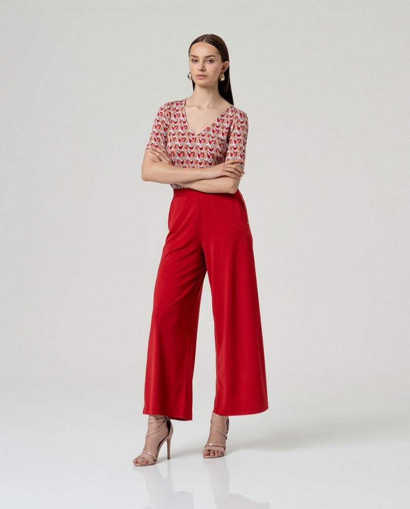 Pantalón ancho Hiro rojo