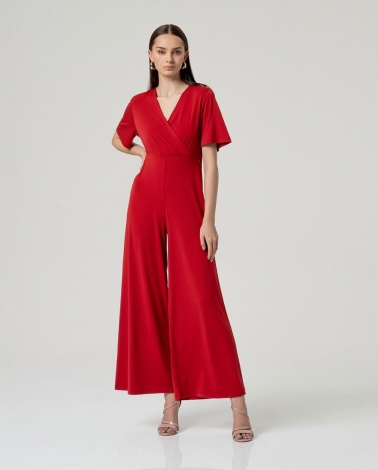 Mono escote cruzado Hiro rojo