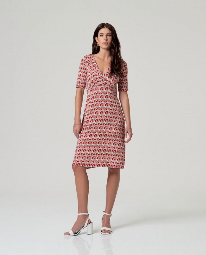 Vestido corto estampado Hivi