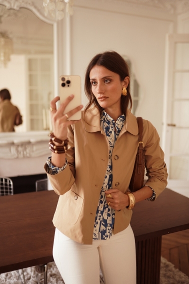 Cazadora ligera beige