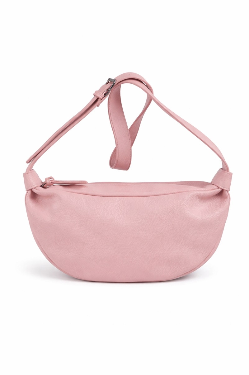 Bandolera semiluna rosa