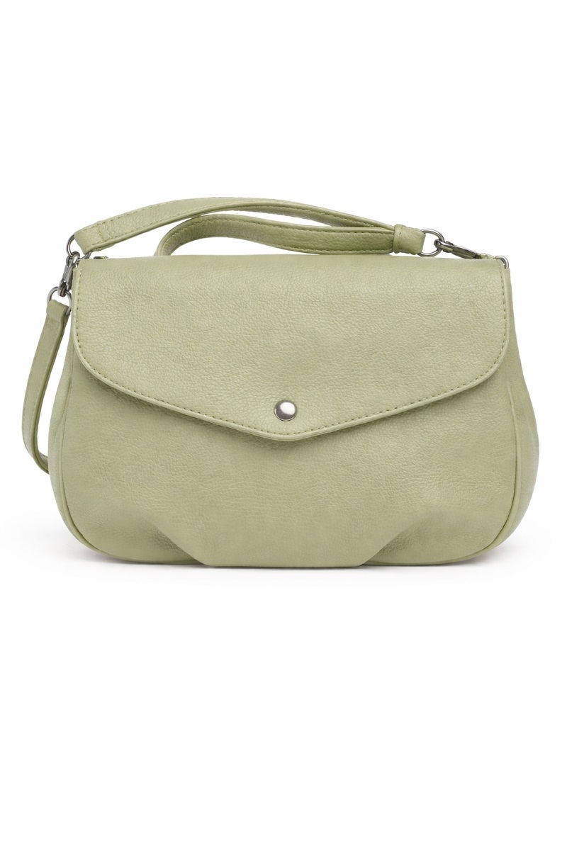 Bolso solapa imantada verde