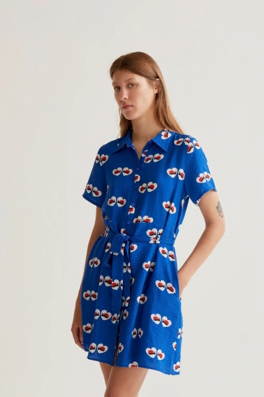 Vestido corto con estampado Coccinella