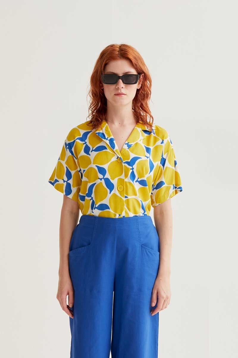 Camisa manga corta estampado Limoncello