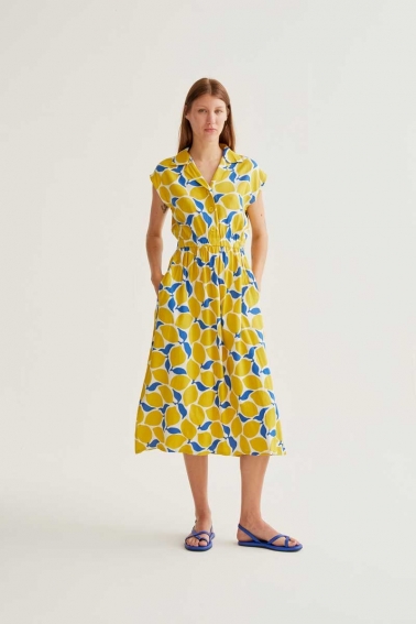 Vestido midi con estampado Limoncello