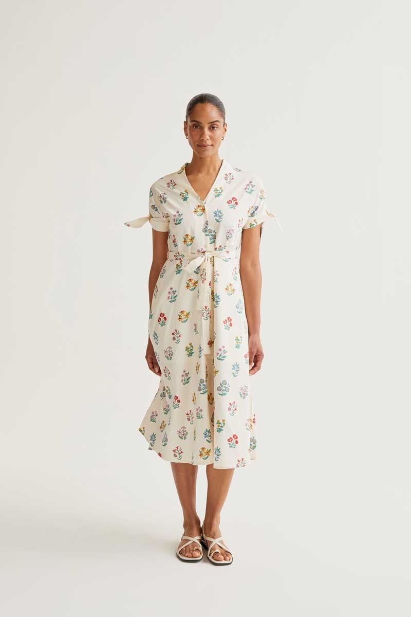 vestido midi con estampado Gardener