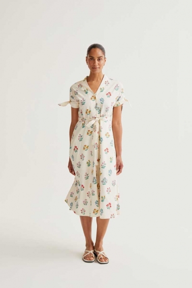 vestido midi con estampado Gardener