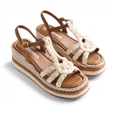 Sandalias cuña rafia Harcourt