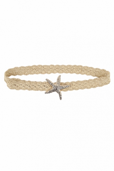 Cinturón trenzado estrella